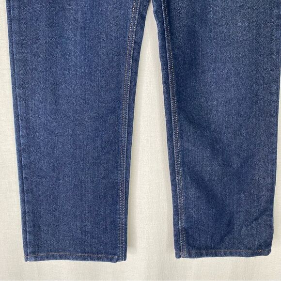 Old Navy Blue Denim Elastic Waist Drawstring Pull On Straight Jeans 14 XXL - Picture 4 of 9